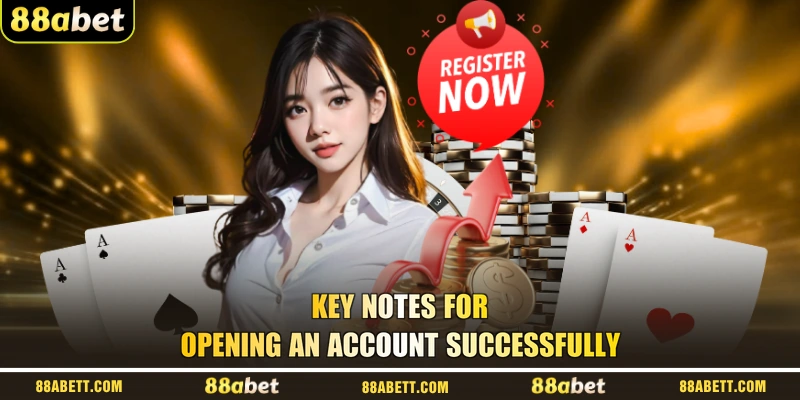 Key notes for opening an account successfully