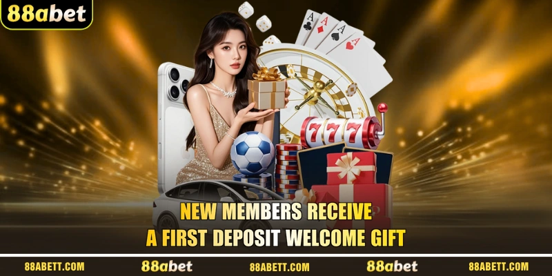 New Members Receive A First Deposit Welcome Gift